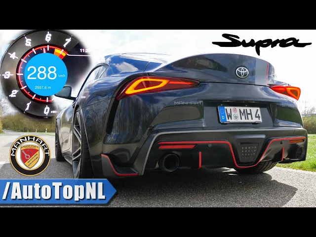toyota supra 482hp manhart | 0-288km/h acceleration sound & drift by autotopnl